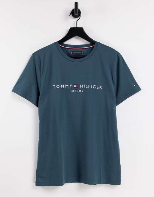 Tommy Hilfiger classic logo t-shirt in blue