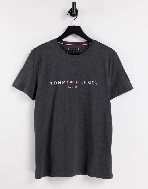 Gray tommy store hilfiger shirt