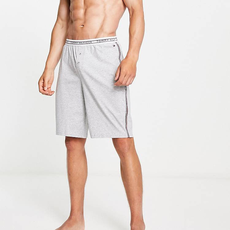 Tommy Hilfiger classic loungewear sleep shorts in gray heather - part of a  set | ASOS