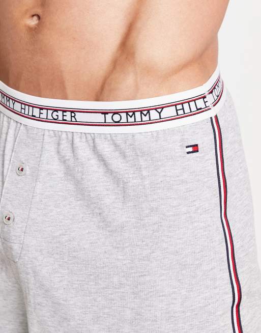 ASOS sleep - part heather of a Tommy in classic Hilfiger loungewear gray set shorts |