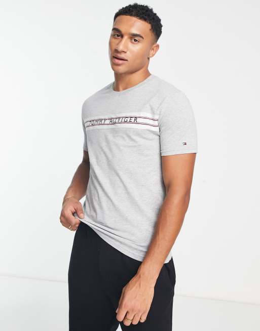 Bevis Rundt og rundt ækvator Tommy Hilfiger classic loungewear T-shirt in gray heather - part of a set |  ASOS