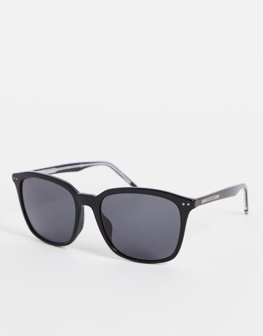 Tommy Hilfiger Classic Retro Sunglasses In Black Asos