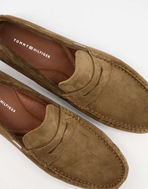 Tommy hilfiger classic hot sale suede penny loafer