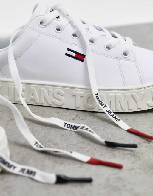 Tommy hilfiger jaz store trainers in white