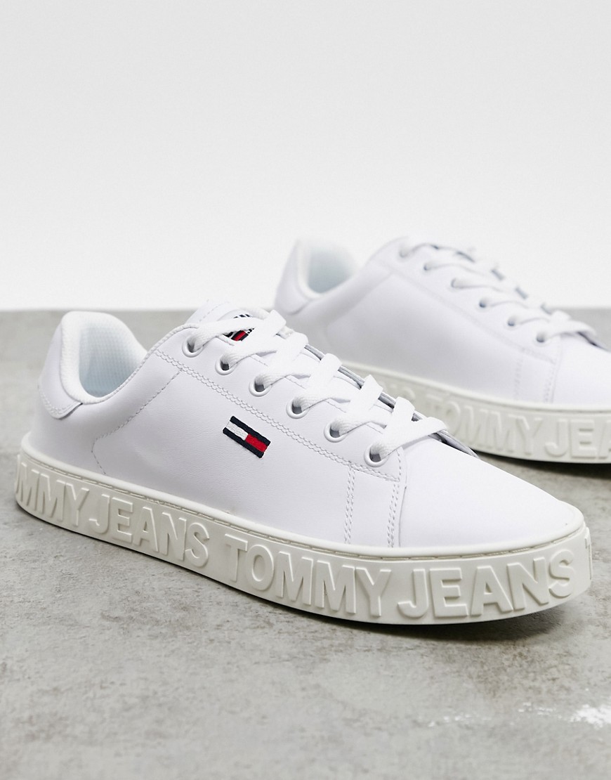 Tommy Hilfiger clean trainers in white
