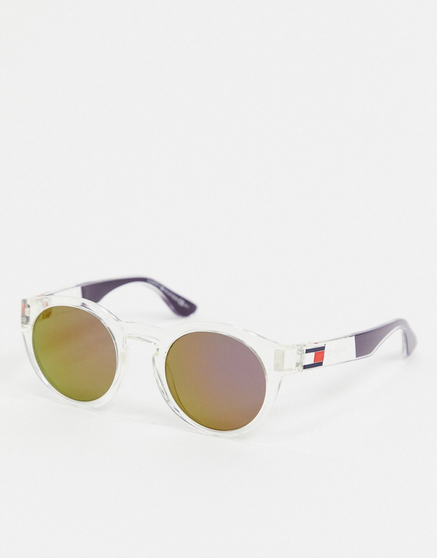 Tommy Hilfiger clear frame round sunglasses