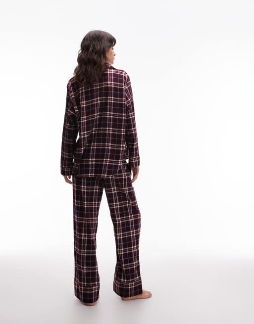 Tommy Hilfiger - Coffret cadeau chemise et bas de pyjama à motif écossais - Rouge, 3 de 4