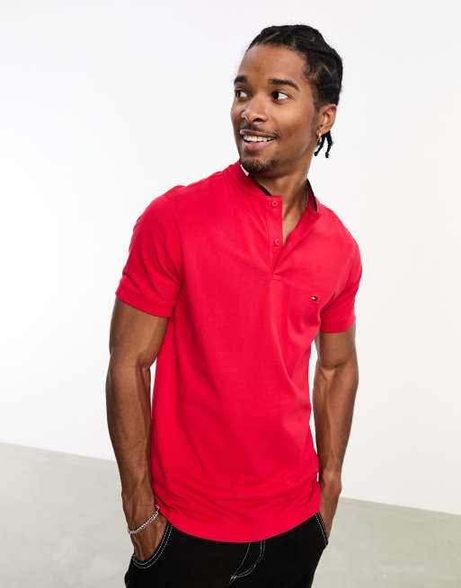 Red tommy deals hilfiger polo