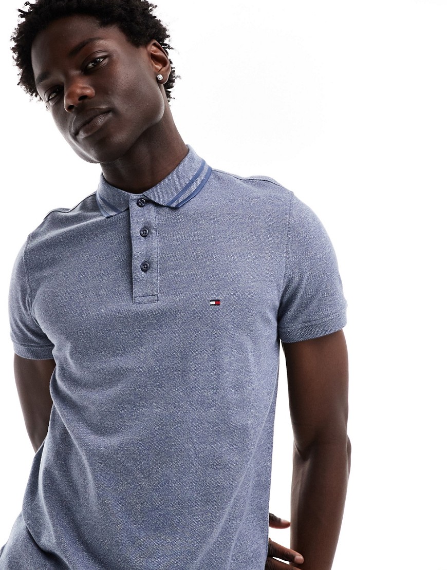 Tommy Hilfiger Collar Slim Fit Polo in Blue