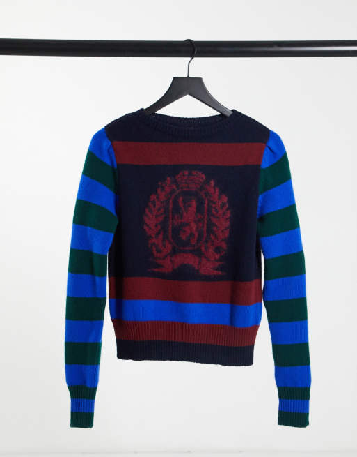 Tommy hilfiger multi crest hot sale sweatshirt