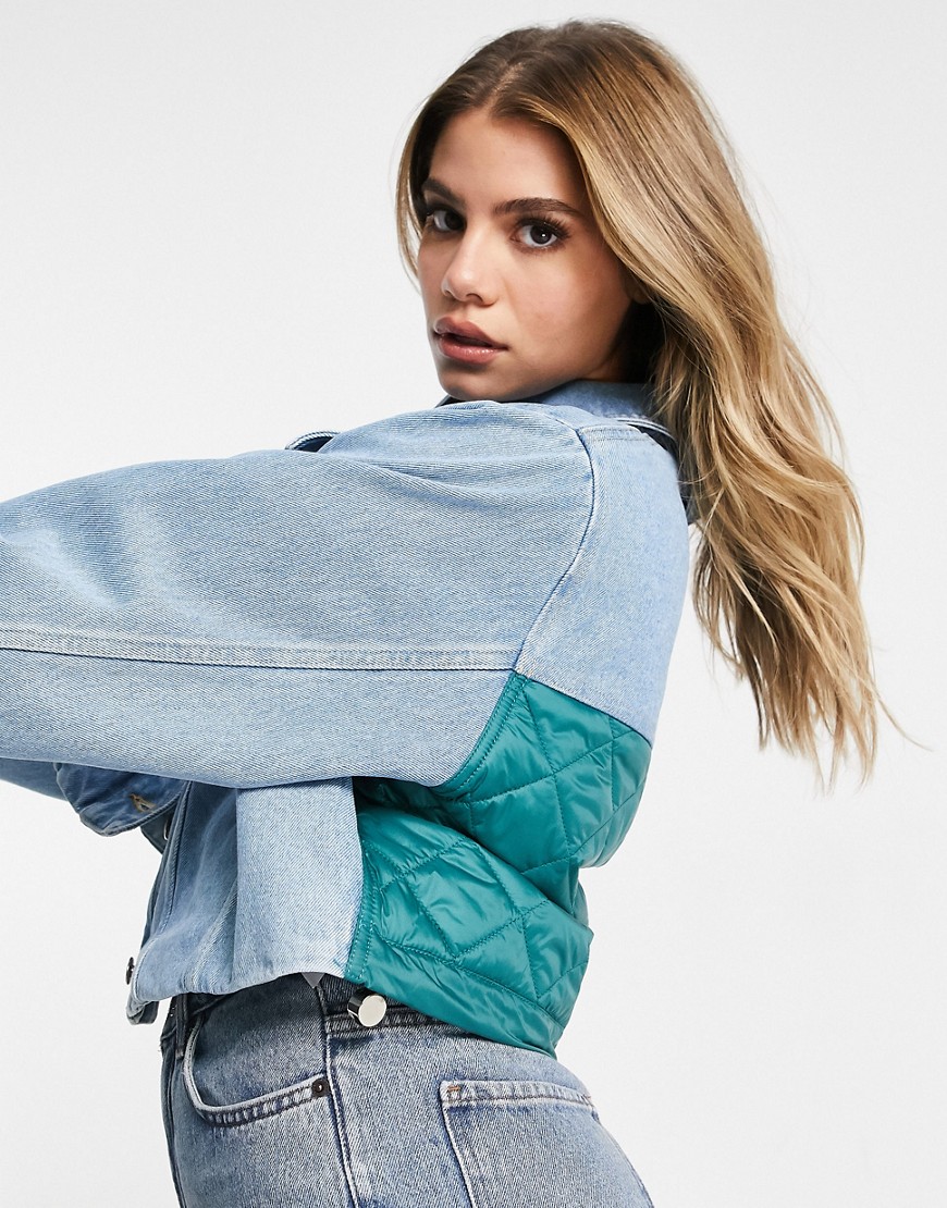 Tommy Hilfiger Collections cropped denim jacket in light blue