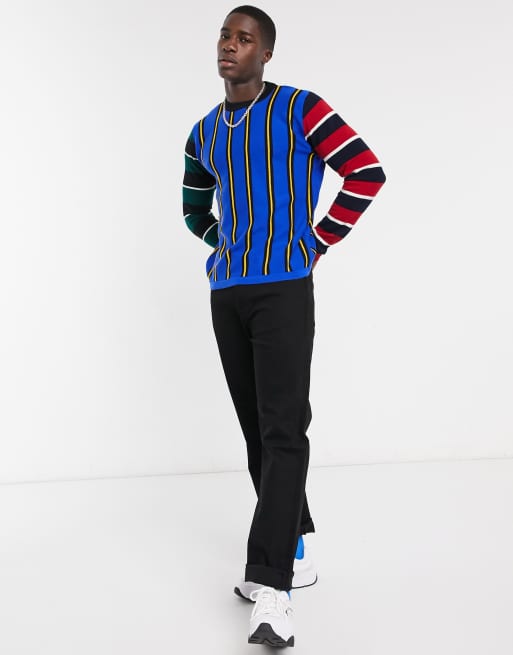 Tommy hilfiger color block on sale sweater