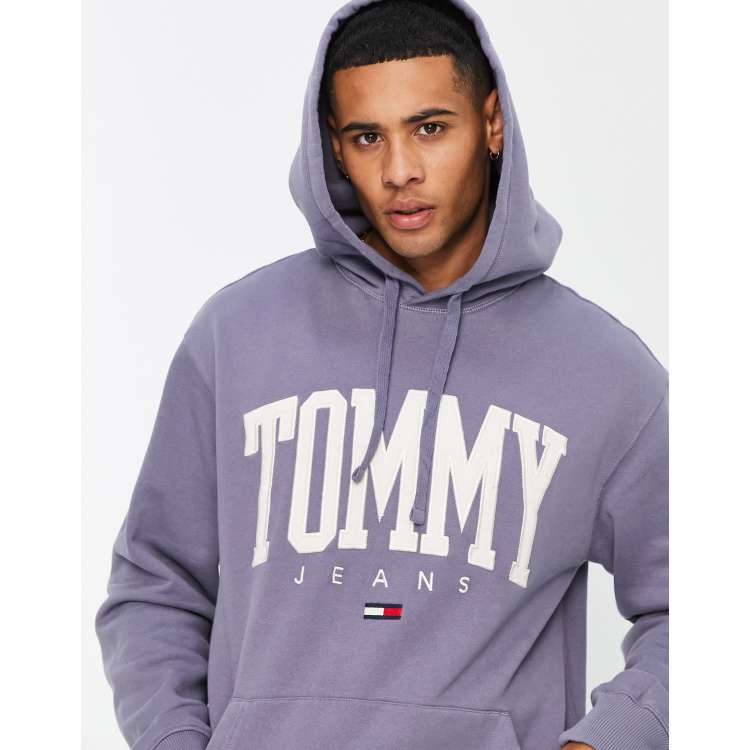 Tommy Hilfiger collegate hoodie in purple