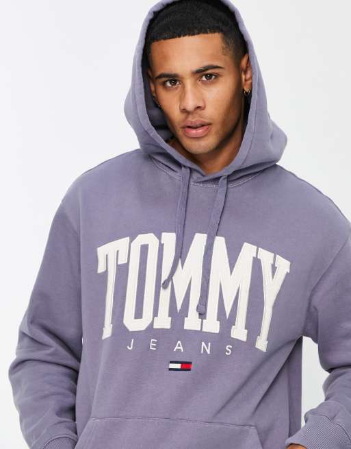 Purple tommy hilfiger sweatshirt hot sale