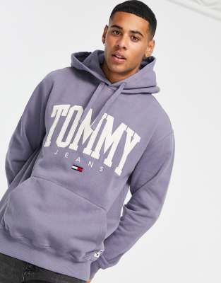 tommy jeans purple hoodie