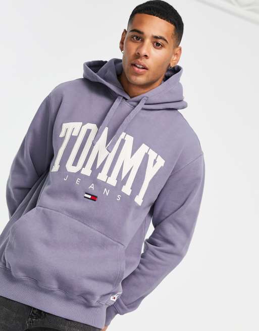 Tommy Hilfiger collegate hoodie in purple