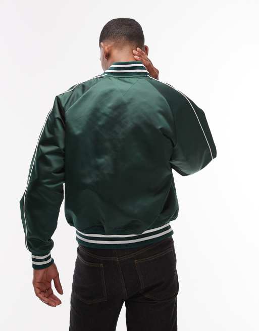 Tommy Hilfiger – College-Jacke aus Nylon in Dunkelgrün, 3 von 5
