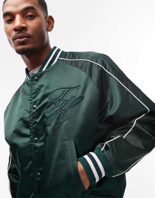 Tommy Hilfiger – College-Jacke aus Nylon in Dunkelgrün, 5 von 5