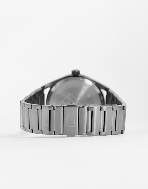 Tommy Hilfiger Collin watch in navy with silver link strap, 2 of 4