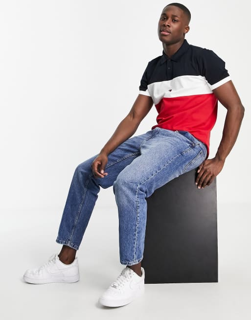 Tommy hilfiger deals polo color block