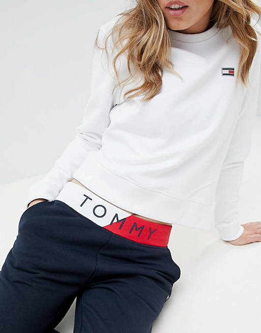 Tommy Hilfiger Colour Block Joggers With Logo Waistband
