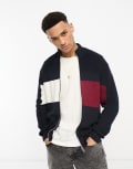 [Tommy Hilfiger] Tommy Hilfiger colour block track jacket in navy M NAVY