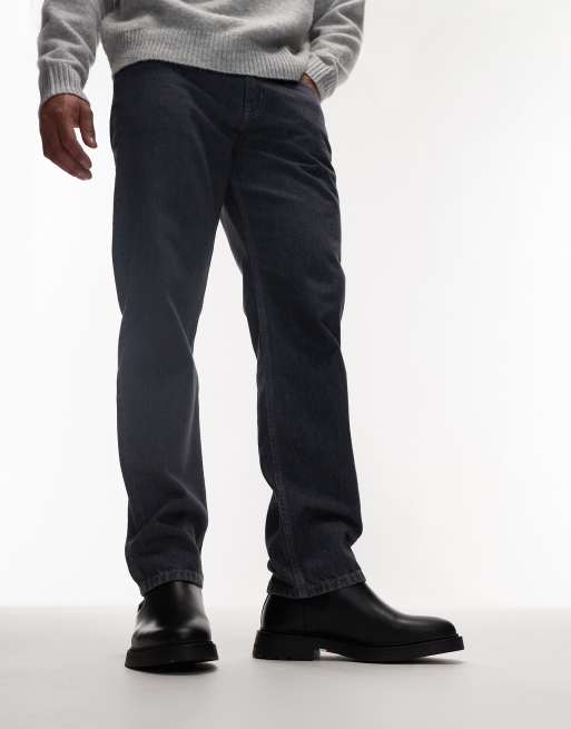 Tommy Hilfiger - Comfortabele leren chelsea boots in zwart, 4 van 4