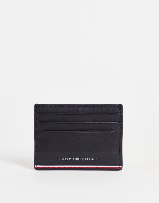 Tommy Hilfiger - Commuter - Portacarte in pelle blu navy