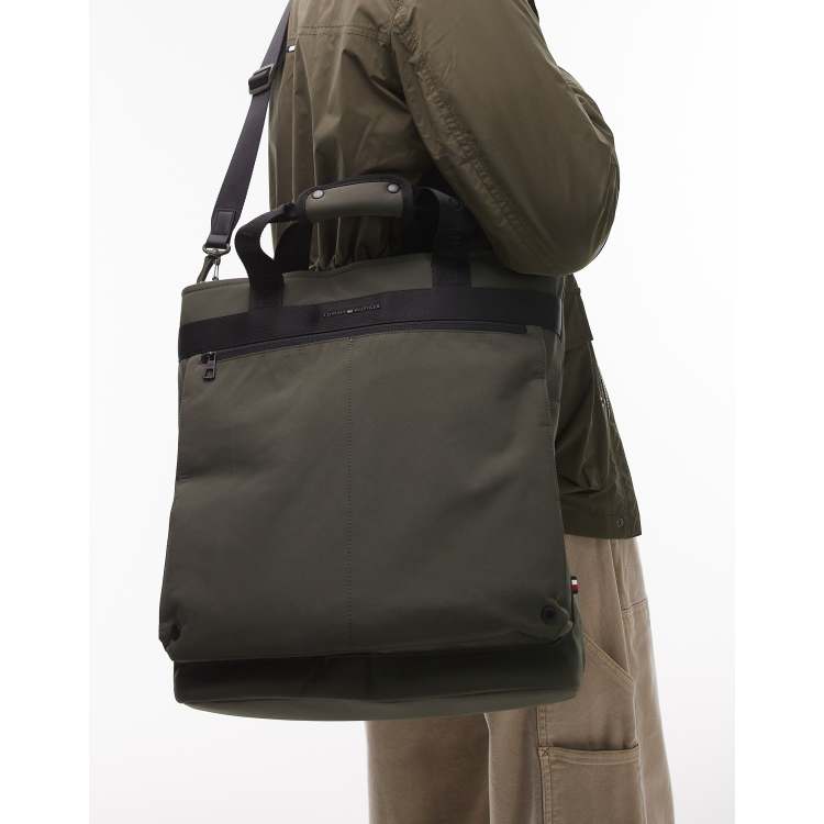 Tommy Hilfiger commuter tote in green ASOS