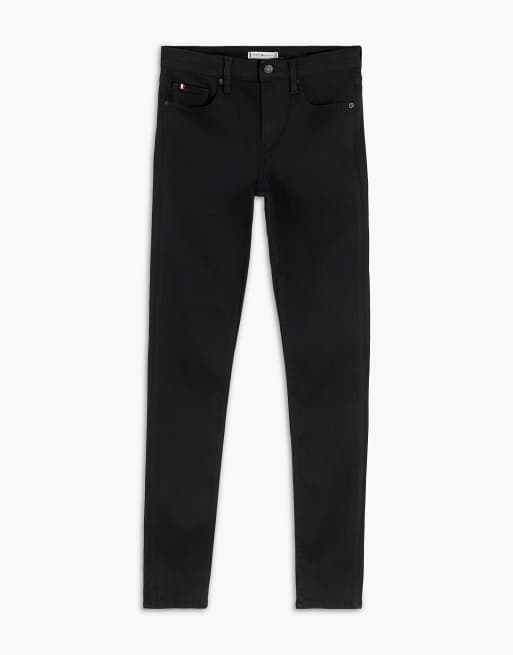 Tommy Hilfiger Como jean skinny noir taille mi-haute en stay black, 7 de 7