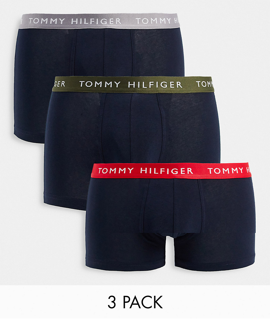Novita Blu navy uomo Tommy Hilfiger - Confezione da 3 paia di boxer aderenti blu navy