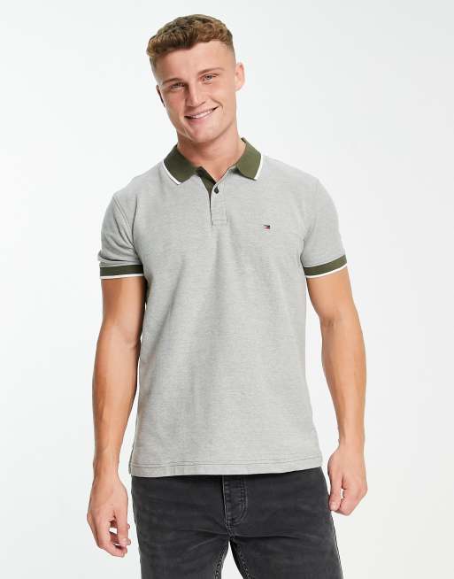 Tommy Hilfiger – Cool – Oxford-Polohemd mit normalem Schnitt in Army-Grün, 4 von 4