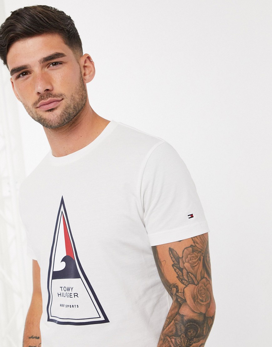 Tommy Hilfiger cool triangle t-shirt-White