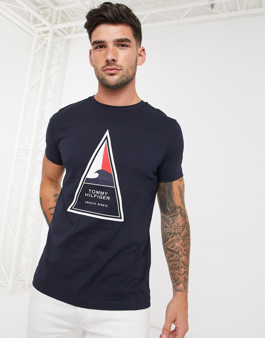 Tommy Hilfiger cool triangle t-shirt-Navy