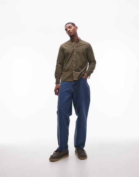 Tommy Hilfiger cord shirt in army green - view 1