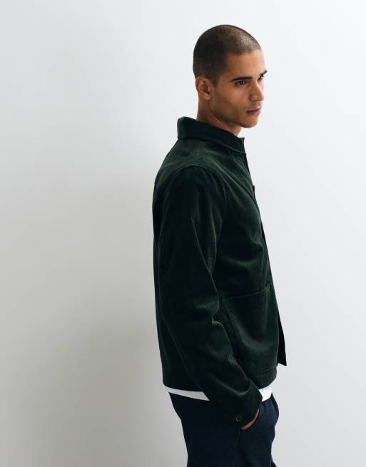 Tommy Hilfiger Cordjacke in Dunkelgrün, 2 von 5