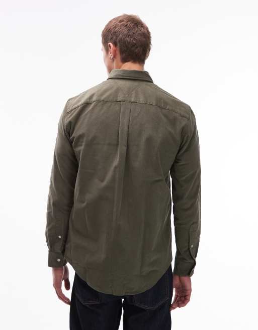 Tommy Hilfiger - Corduroy overhemd in groen, 3 van 5