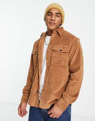 Tommy Hilfiger corduroy overshirt in khaki tan ASOS