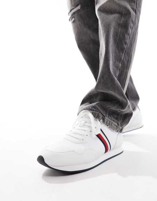 Tommy Hilfiger – Core – Białe buty do biegania z niską cholewką