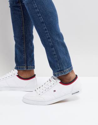 tommy hilfiger canvas lace up trainers