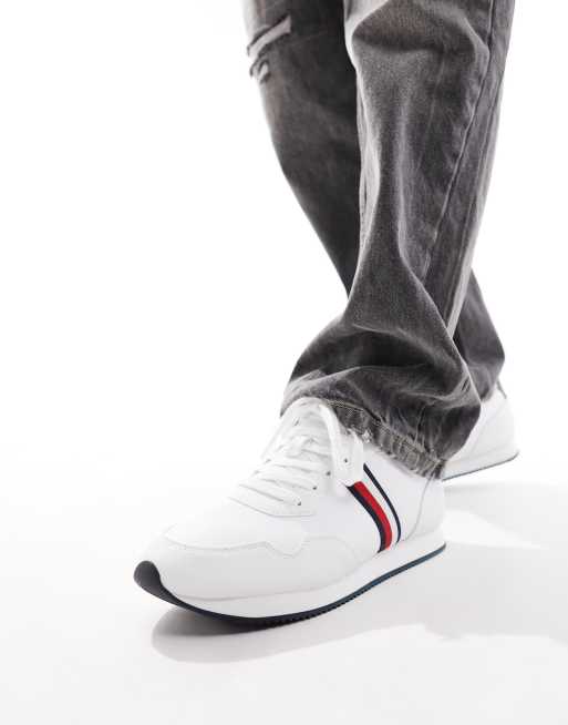 Tommy hilfiger white 2024 signature sneaker trainers