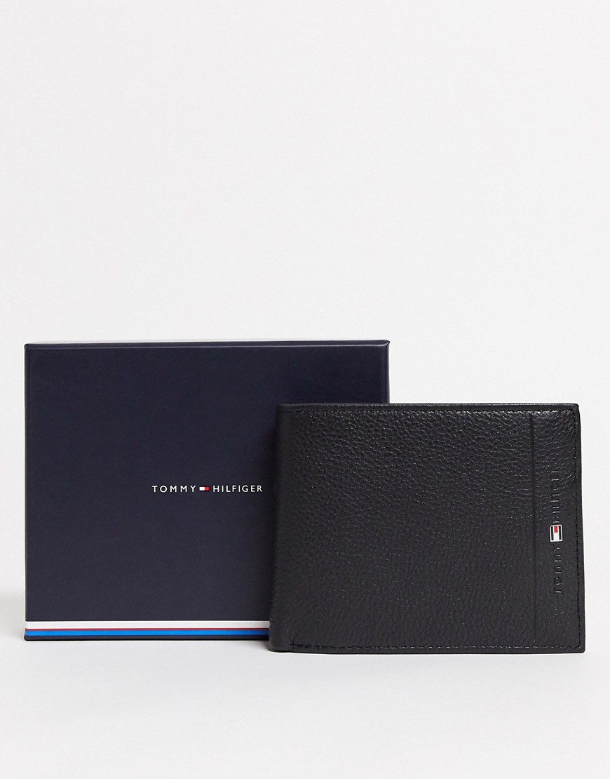 Tommy Hilfiger - Core - Portafoglio con scomparti per carte e portamonete-Nero