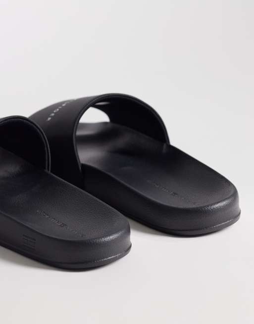 Tommy Hilfiger – Core – Slider in Schwarz mit Markenlogo, 4 von 4