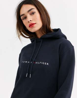 tommy jeans corp logo hoodie