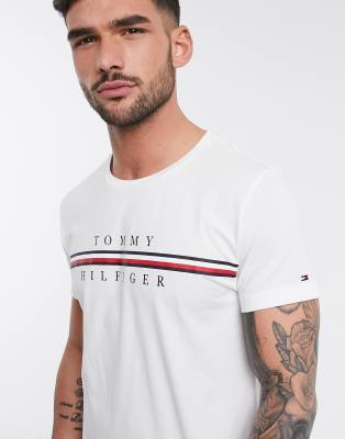 tommy hilfiger corp split tee