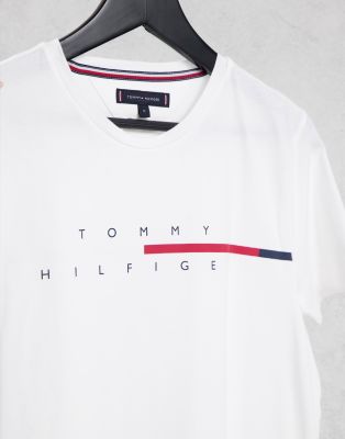 tommy hilfiger corp split tee