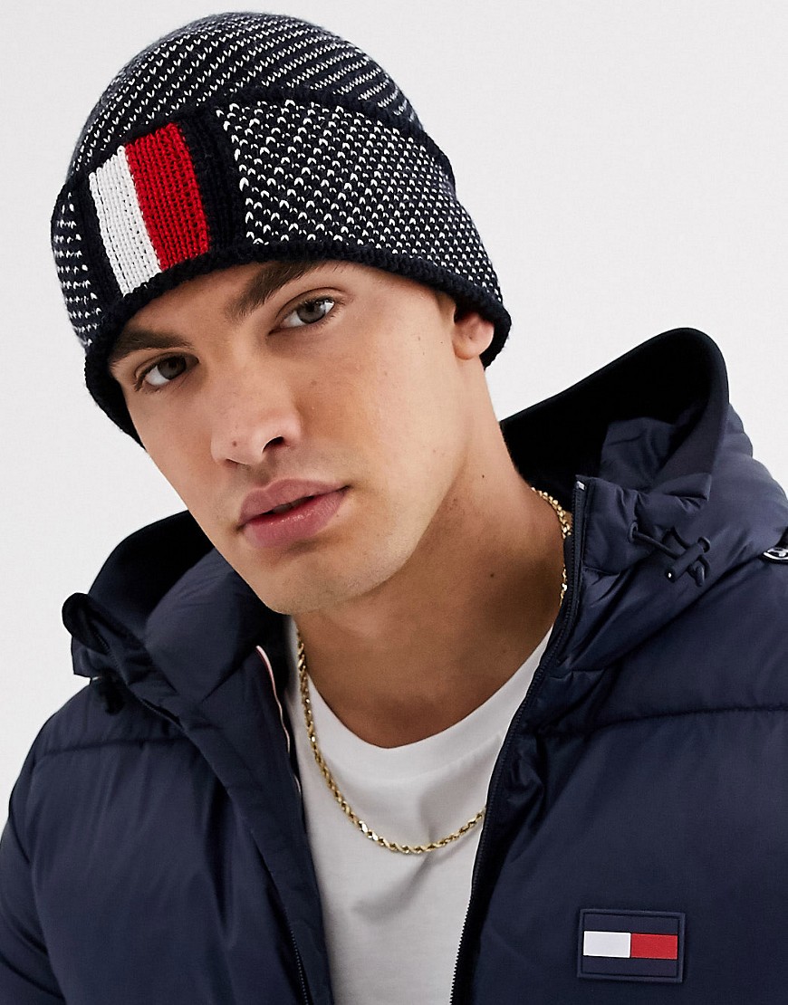 Tommy Hilfiger corporate beanie in navy