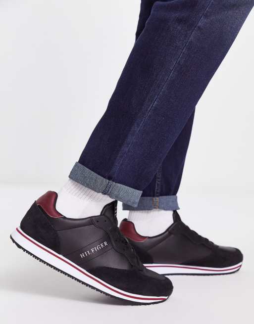 Tommy Hilfiger Corporate Lauf Sneaker in Schwarz ASOS