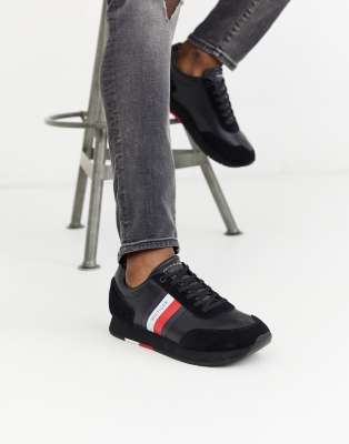 tommy hilfiger corporate leather sneaker