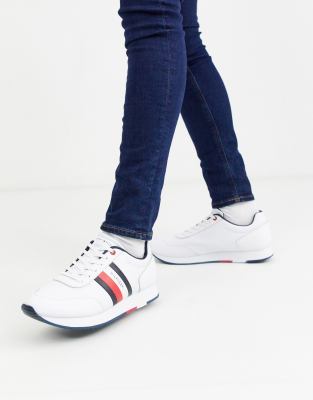 tommy hilfiger corporate leather trainers